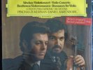 SIBELIUS/BEETHOVEN, Violin Concerto+ Zukerman [DG] New Old Stock Sealed LP