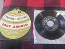 Eddy Arnold-Christmas Greetings rare 45 EP  w/Sleeve made to hang on a tree