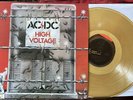 AC/DC High Voltage Yellow Translucent Vinyl Record On Albert Production Label