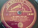 HMV 78 RPM Marie Ni Scolaidhe - My Bonny Irish Boy IM 687 E-