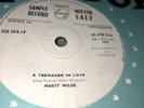 *RARE* MARTY WILDE 7” WHITE LABEL DEMO PROMO SINGLE 45rpm  A  TEENAGER IN LOVE