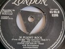 EDDIE COCHRAN 20 FLIGHT ROCK / DARK LONELY STREET  LONDON 45-HL-U 8386