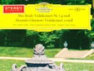 DGG STEREO TULIP RED STICKER - ERICA MORINI - BRUCH & GLASUNOV - VIOLIN CONC. NM