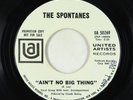 Northern Soul 45 - Spontanes - Ain't No Big Thing/Where Did I Go Wrong - UA