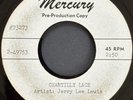Jerry Lee Lewis Chantilly Lace Rare One Sided Mercury Records Acetate VG++ 45