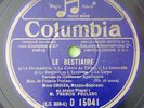 Claire Croiza Francis Poulenc Le Bestiaire French 78RPM Columbia D 15041 EX+