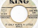 LITTLE WILLIE JOHN It Only Hurts A Little While PROMO mod popcorn R&B 45 HEAR