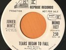 FRANK ZAPPA Junier Mintz Tears Began to Fall REPRISE WHITE PROMO 1972 45 EX+