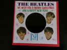 Beatles Original Vintage Merry Christmas Die Cut Sleeve - Vee Jay 1964 NM