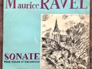 J. GAUTIER & A. LEVY / RAVEL : SONATE POUR VIOLON ET VIOLONCELLE LDZ-M 8145 VG++