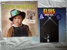 ELVIS LPS MOODY BLUE & ELVIS COUNTRY NEAR MINT TRANSLUCENT SHRINK CLEANED NICE