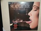 SLAUGHTER-FEAR NO EVIL Red & Black Splatter Double LP, 45 RPM, Remastered, RARE