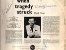 Hank Snow When Tragedy Struck SIGNED MONO NEAR MINT RCA Vinyl LP