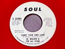 DEMO PROMO-JR WALKER & THE ALL STARS-CARRY YOUR OWN LOAD-SOUL RED VINYL