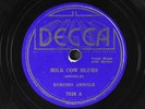 KOKOMO ARNOLD: milk cow blues / old original kokomo blues DECCA Single 78 RPM