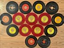 Elvis Presley Sun Records 1973 Red Vinyl 45 RPM Set + RCA 7” Singles Lot