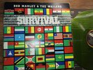 BOB MARLEY & WAILERS - survival - TUFF GONG LP GREEN CLEAR DISC VG+ listen
