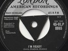FATS DOMINO 45:  I'M READY b/w MARGIE  UK LONDON  8865 EX+ & EX- TRI-CENTRE 1958
