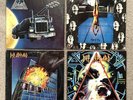 (4) Def Leppard LP Vinyl On Through The Night, High 'n Dry, Pyromania, Hysteria