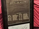 ROCK  /  AC/DC:  full 1980 band line-up autographed, framed & glazed +COA