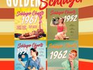 LP Goldene Schlager der 50er & 60er Jahre - Pizza Karton mit 4 LPs