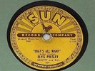 Elvis Presley Baby That's All Right/Blue Moon of Kintucky 1954 SUN 209 Original
