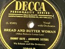 Andrews Sisters Danny Kaye - Bread and Butter Woman / Civilization Bongo DECCA