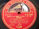 Brahms Clarinet Quintet - Reginald Kell & Busch Quartet 4 x 78 rpm Shellac - HMV