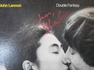 AUTOGRAPHED 1980s VG+ Yoko Ono  Double Fantasy COVER ONLY NO LP