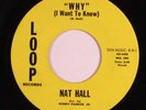 Northern Soul R&B 45 NAT HALL Why (I Want To Know) LOOP NM/VG++ HEAR b