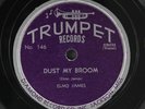ELMO JAMES: dust my broom / catfish blues TRUMPET Single 78 RPM