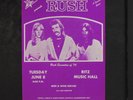 RUSH: corpus christi handbill 1976 **** 12