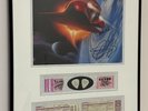 ZZ Top LP Afterburner WARNER BROS FRAMED SIGNED Billy, Dusty, Frank EX TICKETS