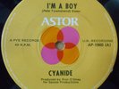 Cyanide Rare OZ 45 I'm a boy VG+ '78 Astor AP-1965 DIY Punk Who Cover
