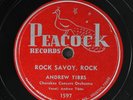 ANDREW TIBBS: rock savoy, rock / mother's letters PEACOCK Single 78 RPM