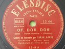 Romanian Folk Songs Sarah Gorby French 78RPM Elesdisc LS-44