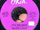 RARE Chicago Northern Soul 45 MAJOR LANCE It’s That Beat OKEH LARGE 45 FONT EX*