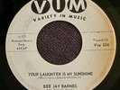 BEE JAY BARNES Your Laughter Is My Sunshine VIM SOUL POPCORN 45 HEAR Corner Cafe