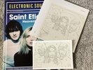 SAINT ETIENNE Glad 7” Blue Vinyl Single + Electronic Sound Mag + P/card MINT NEW