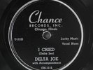 DELTA JOE: 4 o'clock blues / i cried CHANCE Single 78 RPM