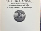 FLEETWOOD MAC:Go Your Own Way/Silver Springs stereo/mono Promo ONLY 45 rpm 12