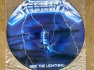 EX/EX UK 1986 METALLICA Ride The Lightning LP Picture Disc VINYL Heavy Metal