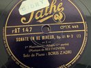 BORIS ZADRI / BEETHOVEN sonata no 17 op.31 no 2  / PATHE  PAT 147/8