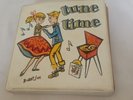 Vintage Tune Time Children's Record Holder W/10 Records(45s) Including Peter Pan