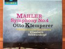 MAHLER Symphony No. 4 OTTO KLEMPERER Schwarzkopf LP Columbia Stereo SAX 2441 ED1