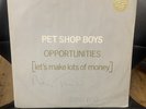 Signed/autographed Pet Shop Boys - Opportunities 12” . Please Read Description