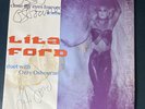 Ozzy Osbourne Signed Autograph Lita Ford Close My Eyes Forever 7” 1988 Single