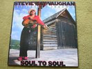 STEVIE RAY VAUGHAN & DOUBLE TROUBLE – SOUL TO SOUL LP – Nr MINT A1/B1 1985 ORIG