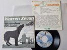 Warren Zevon - Werewolves Of London 7'' Vinyl Germany PROMO FACTS