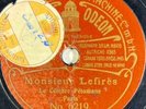 Dumas: Philosopher / Monsieur Lefirès 78 RPM 7.5